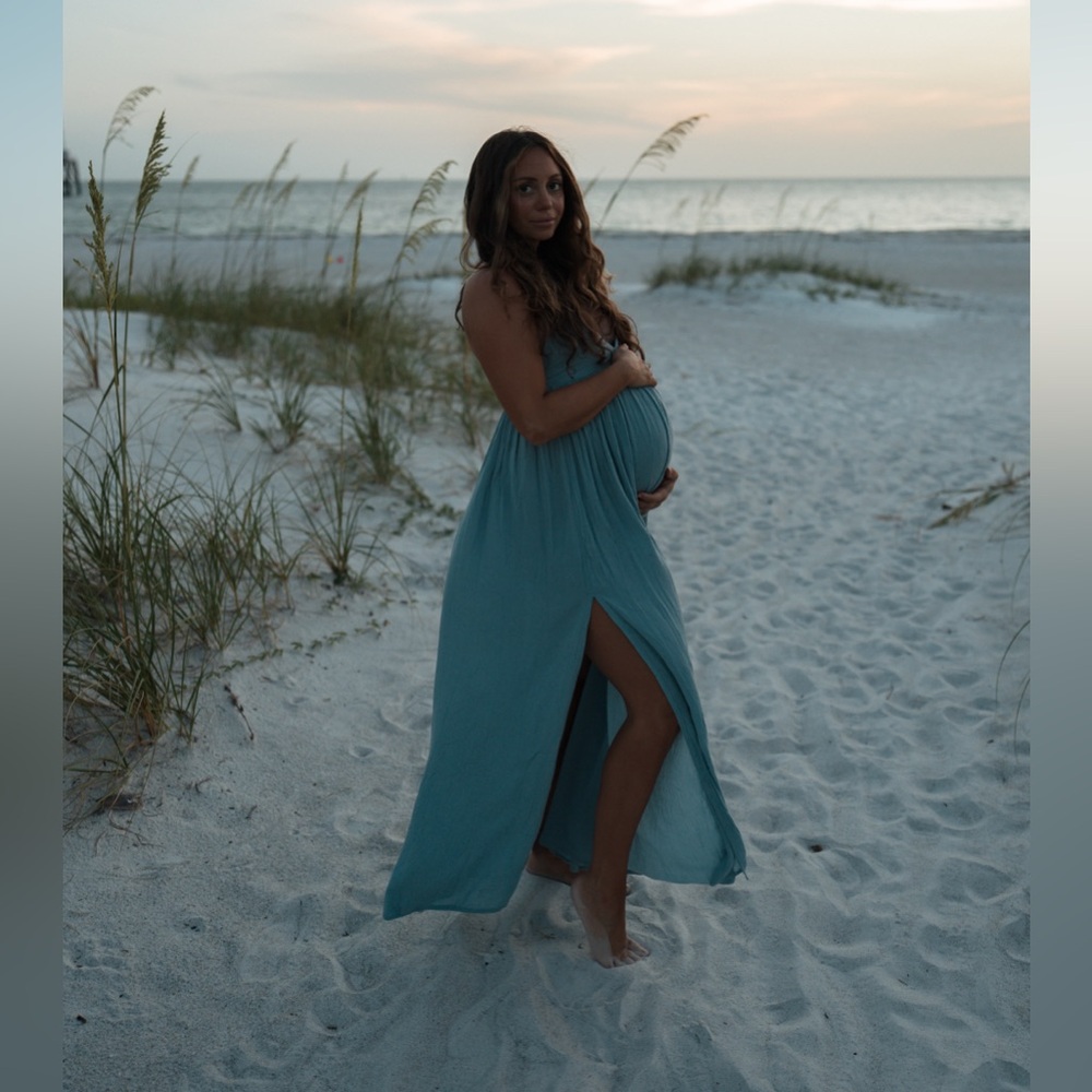 Flowy Blue Maxi Dress - Picture 8 of 8